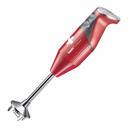 Bamix® M200 SWISSLINE El Blender Seti Ömür Boyu Motor Garantili 200W (20cm Daldırma Derinliği) 3 Bıçaklı Kırmızı-Krom - Görsel 3