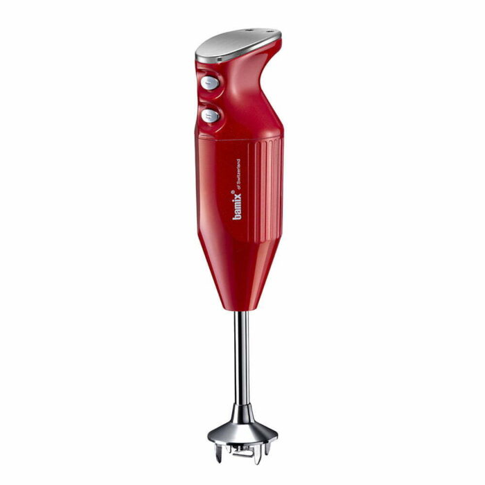 Bamix® M200 DELUXE El Blender Seti Ömür Boyu Motor Garantili 200W (20cm Daldırma Derinliği) 3 Bıçaklı Kırmızı Metalik- Krom - Görsel 2