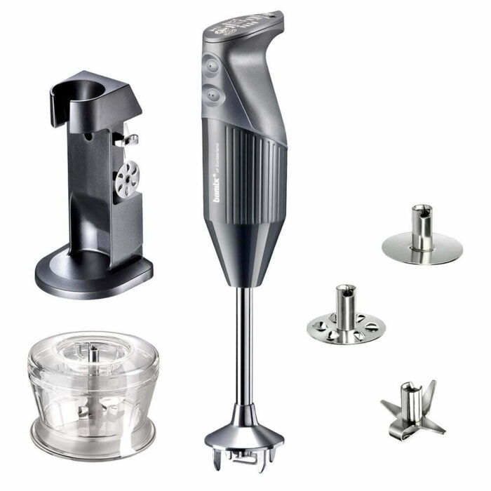Bamix® M200 DELUXE El Blender Seti Ömür Boyu Motor Garantili 200W (20cm Daldırma Derinliği) 3 Bıçaklı Antrasit - Görsel 2