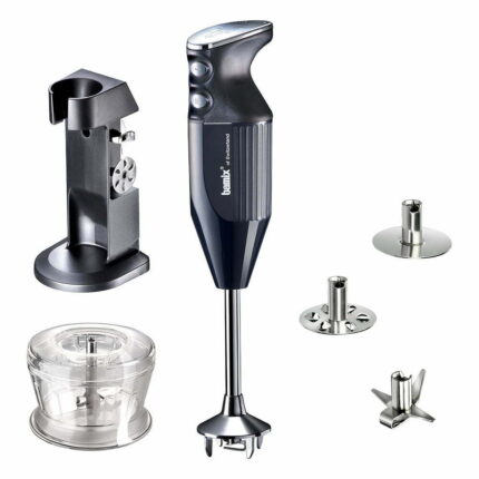 Bamix® M200 DELUXE El Blender Seti Ömür Boyu Motor Garantili 200W (20cm Daldırma Derinliği) 3 Bıçaklı Siyah-Krom - Görsel 2