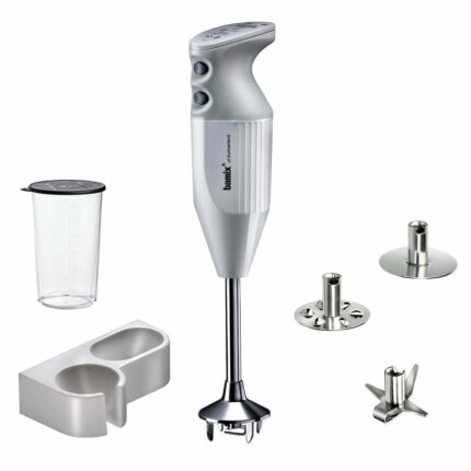 Bamix® M200 MONO El Blender Seti Ömür Boyu Motor Garantili 200W (20cm Daldırma Derinliği) 3 Bıçaklı Beyaz-Açık Gri - Görsel 2