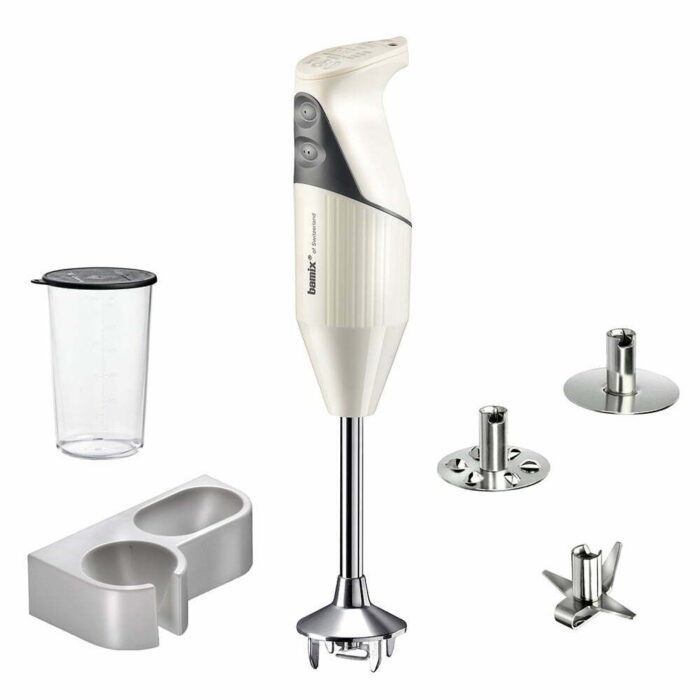 Bamix® M200 MONO El Blender Seti Ömür Boyu Motor Garantili 200W (20cm Daldırma Derinliği) 3 Bıçaklı Krem Rengi-Krom - Görsel 2