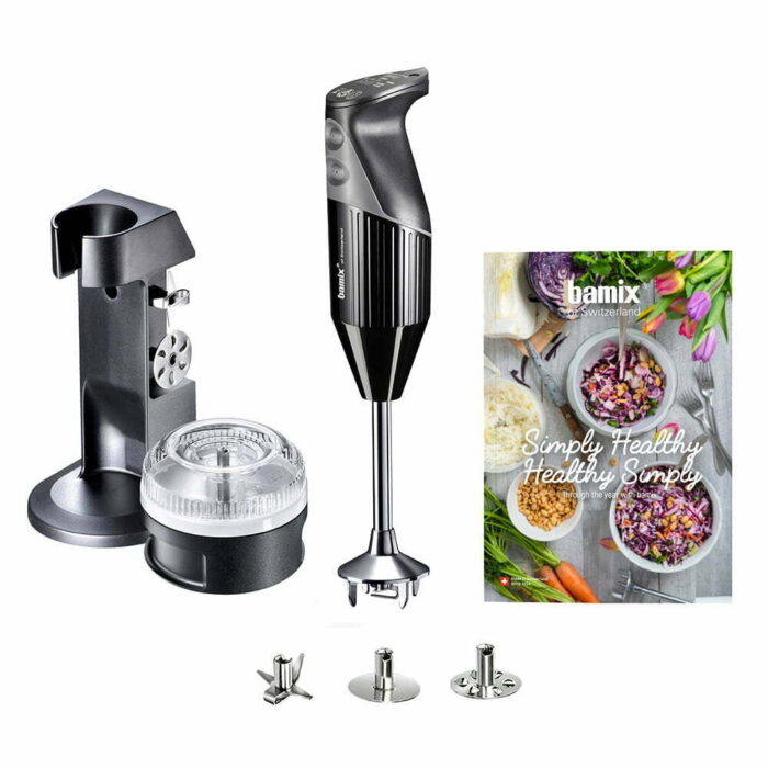 Bamix® M200 SIMPLY HEALTHY El Blender Seti Ömür Boyu Motor Garantili 200W (20cm Daldırma Derinliği) 3 Bıçaklı Siyah - Görsel 2