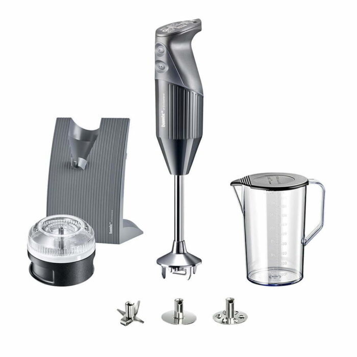 Bamix® M200 SWISSLINE El Blender Seti Ömür Boyu Motor Garantili 200W (20cm Daldırma Derinliği) 3 Bıçaklı Antrasit - Görsel 2
