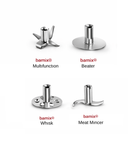 Bamix® M200 BAKING El Blender Seti Ömür Boyu Motor Garantili 200W (20cm Daldırma Derinliği) 4 Bıçaklı Beyaz - Krom - Görsel 6